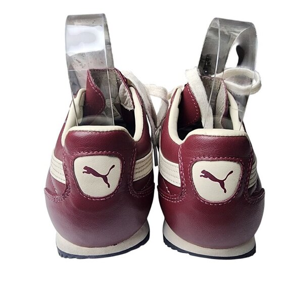 Puma Retro Tahara Lace Up Low Top Training Sneakers Burgundy Leather 5 - Picture 5 of 13